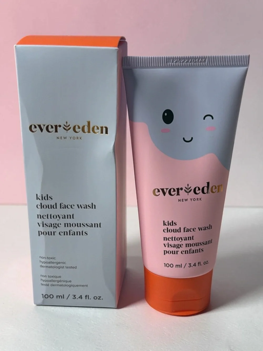 Evereden Kids Cloud Face Wash – Pink & Gray